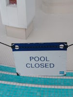 Mid-day...pool closed.  