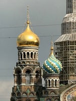 The Church on the Spilled Blood, St Petersburg, imposing despite the renova