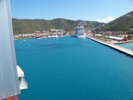 docking in St. Thomas Virgin Islands