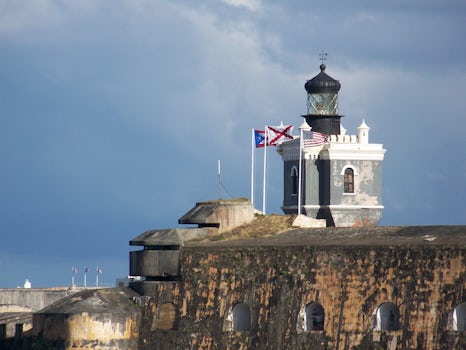Lighthouse in Fort El Morro  San Juan Puerto Rico