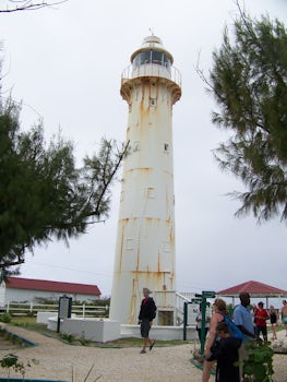 Lighthouse on Grand Turk , showing damage sustained from Hurricane Maria