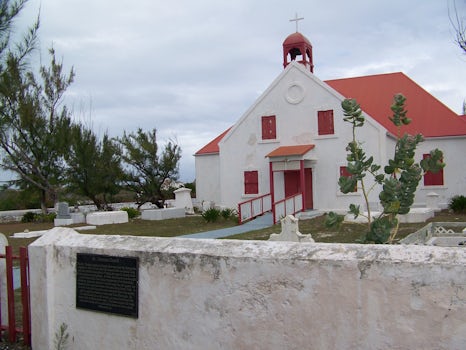 one of two churches on Grand Turk that survived Hurricane Maria. Note damag
