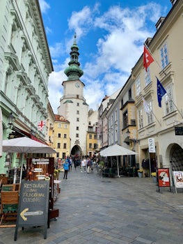 St. Michael&#39;s Gate in Bratislava, Slovakia.  