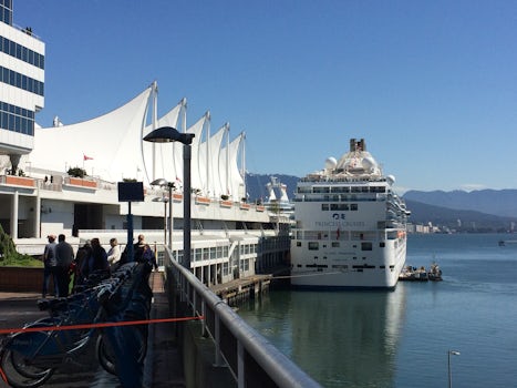 Island Princess in port at Vancouver