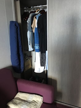Closet, hanging space