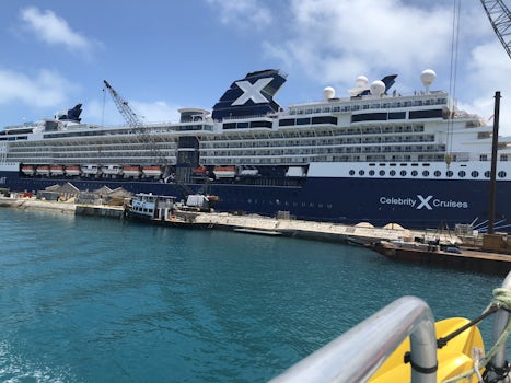 Celebrity Summit docked in Bermuda. 