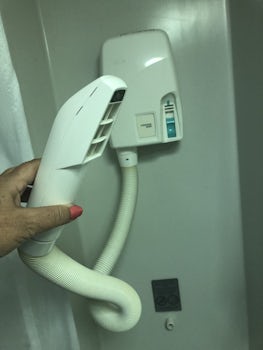 The in-room hair dryer from the dark ages