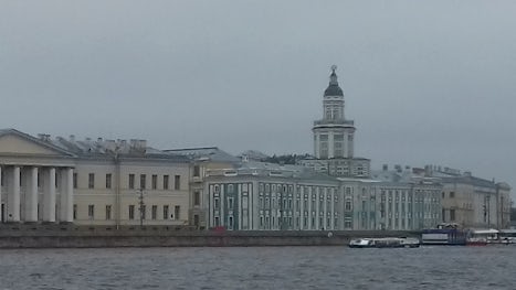 View from riverboat on Picturesque St Petersburg Tour