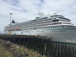 Crystal Symphony docked in Astoria, OR