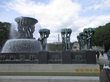 Trees of Life Fountain Sculpture in Vigeland Park