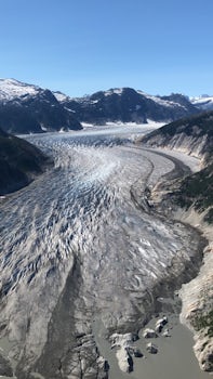 Glacier in the Juneau ice field from a seaplane 