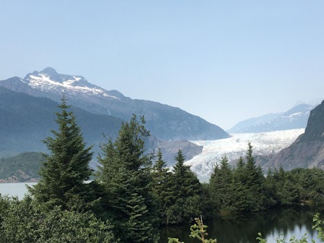 Mendenhall Glacier from distance