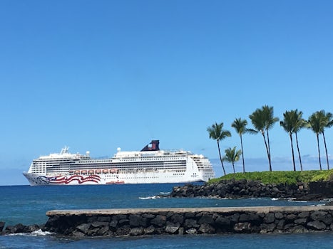 Our ship docked at Kona. 