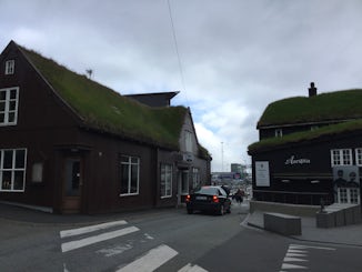 Grassroofed houses, Faroes