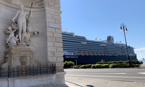 Koningsdam docked in Trieste, Italy. 
