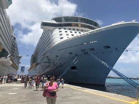 Picture of the ship from the port in St Maarten.
