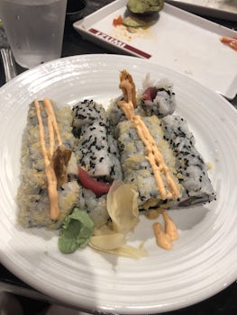 Sushi I made from scratch while at the sushi making class!