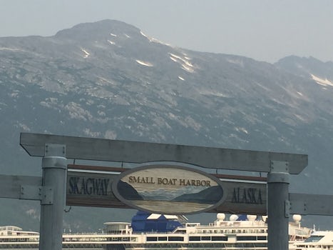 One of the harbor entries in Skagway.