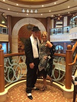 There were two gala costume parties on board, We rocked 20s night!