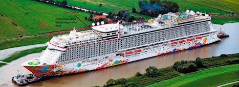 Genting Dreams cruise is operating in Asia and has the concept of ship in t