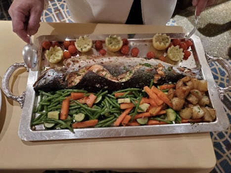  The chef in the Bordeaux dining room prepared my father’s catch perfectl