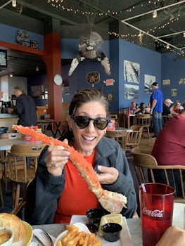 The King crab in Ketchikan should not be missed. The Alaska Crab Co is just