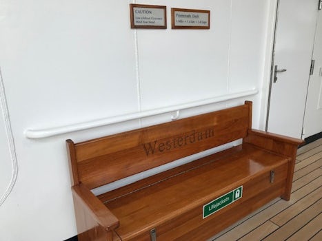 Classic Bench on the Promenade Deck