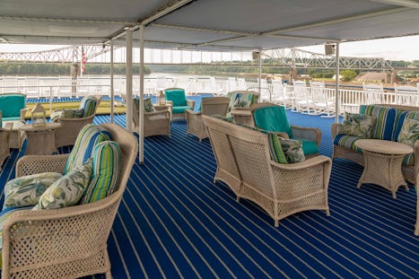 Shaded outdoor lounge, deck 4