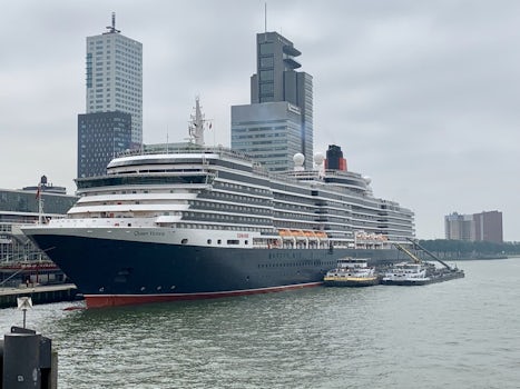 Rotterdam after our fabulous Cunard tour to Delft.