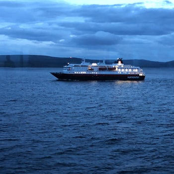 Another Hurtigruten ship passing in the night