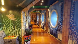 Jungle themed walkway
