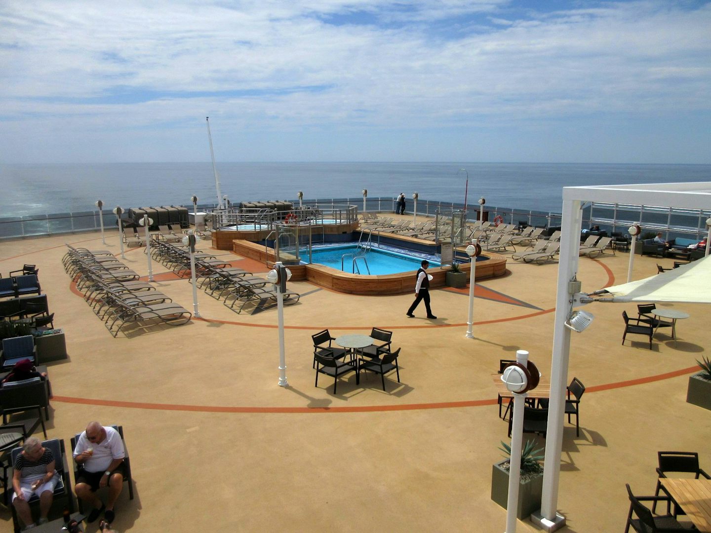 Lido deck and pool