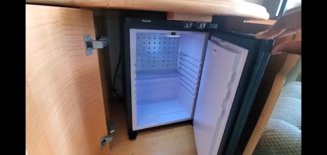 Mini-fridge in our stateroom