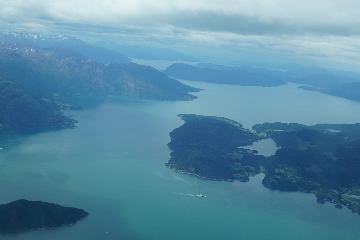 The Fjords from a sea plane