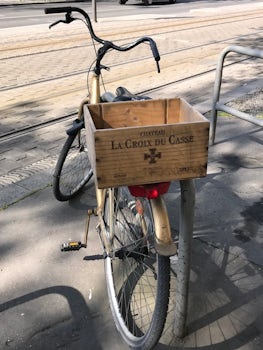 typical bicycle basket