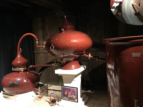 Vintage distillery equipment at Camus