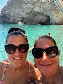 Friends at Paradise Beach Corfu Greece