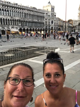 St. Marks square showing signs of water.  Last night with Viking.  Amazing 