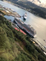 Royal Princess from the Mt. Roberts Tramway in Juneau 