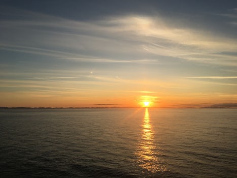 Sunset looking toward Haida Gwaii