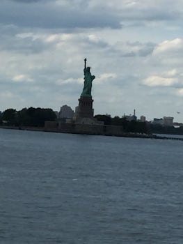 Statue of Liberty. The ship went past.