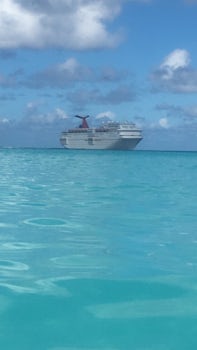 Our ship from carnivals own private island!