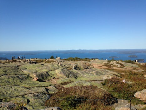 View from the top of Cadillac Mountain, Bar Harbor.