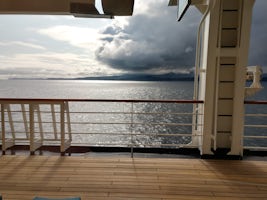 Storm approaching from the west after leaving Sitka.  Taken through our sta