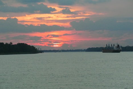 Sunset on the Mississippi