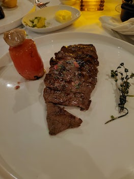 Waygu steak at steakhouse
