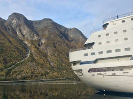 Columbus at berth in Eidfjord