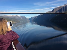 Hardangerfjord, from the deck of Columbus