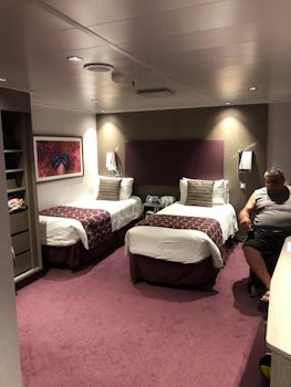 Handicap room with beds separated