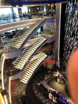 Staircases in the atrium 